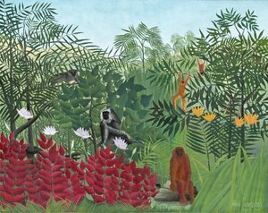 Tropical Forest with Monkeys, 1910